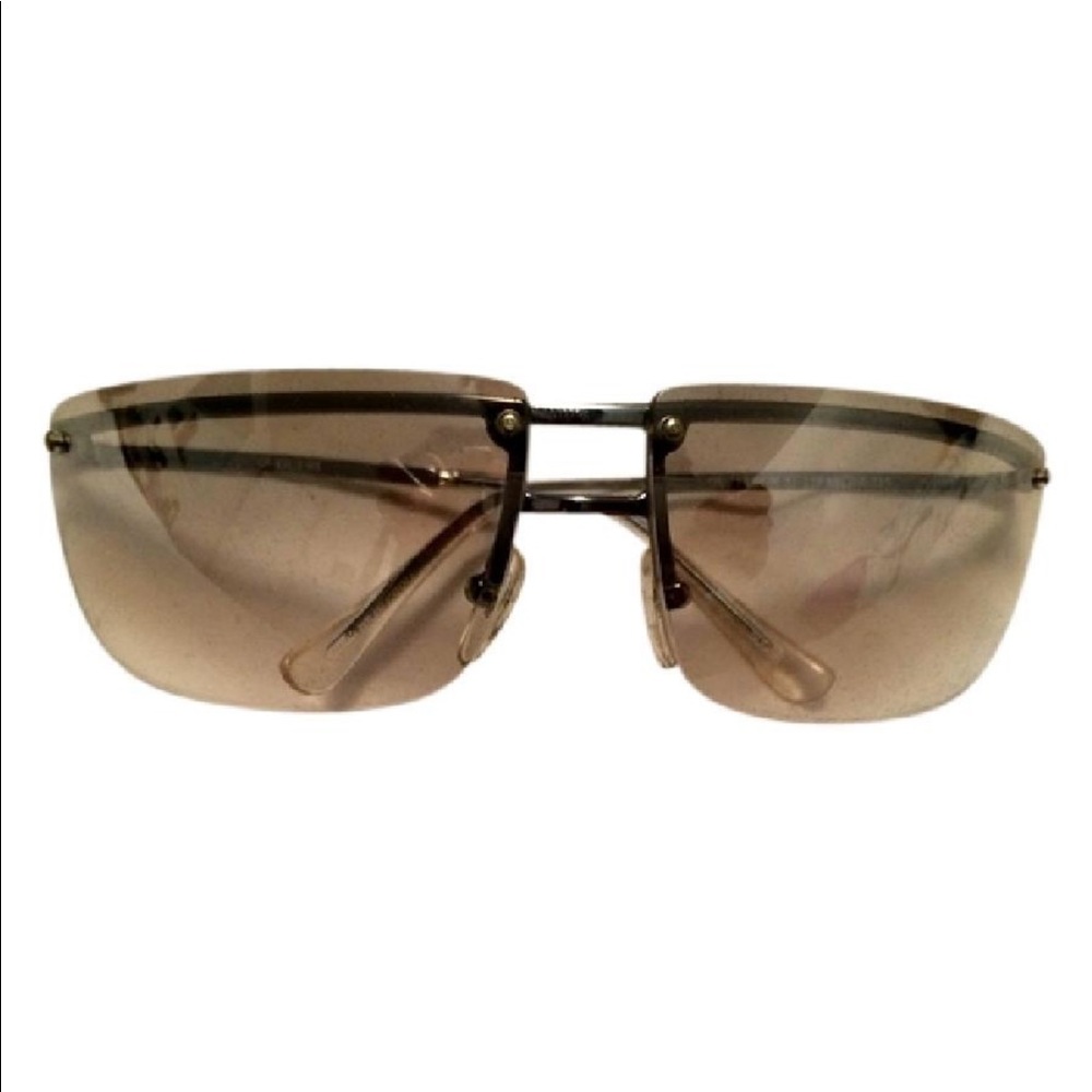 GUESS: Vintage 2000s Y2K Rimless J. Lo Style Sunglasses